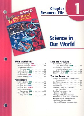 Book Indiana Holt Science & Technology Chapter 1 Resource File: Science in Our World free