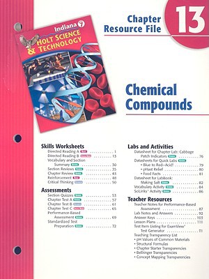 Book Indiana Holt Science & Technology Chapter 13 Resource File: Chemical Compounds free