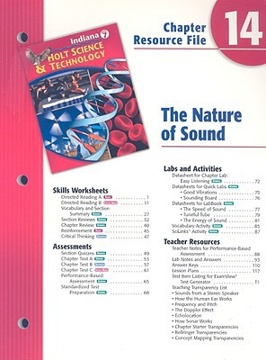 Book Indiana Holt Science & Technology Chapter 14 Resource File: The Nature of Sound free