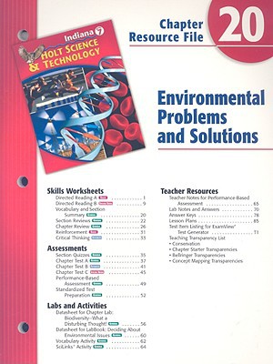 Book Indiana Holt Science & Technology Chapter 20 Resource File: Environmental Problems and Solutions free