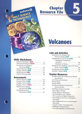 Book Indiana Science & Technology Chapter 5 Resource File: Volcanoes free
