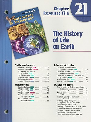 Book Indiana Holt Science & Technology Chapter 21 Resource File, Grade 8: The History Of Life On Earth free