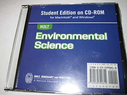 Book Holt Environmental Science: Student Edition CD-ROM for Macintosh and Windows 2006 free