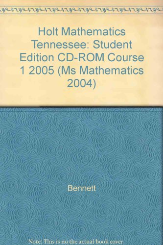 Book Holt Mathematics Tennessee: Student Edition Cd-rom Course 1 2005 free