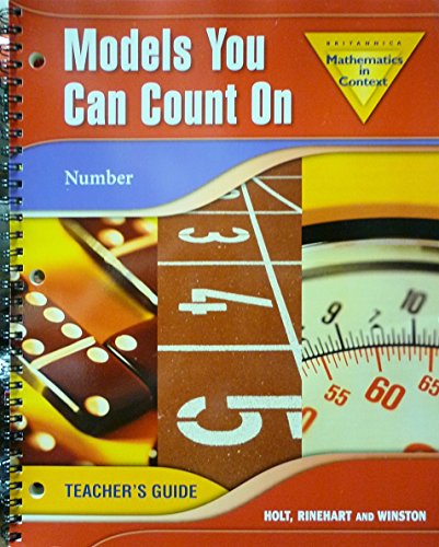 Book Holt Math In Context: Models You Can Count On Teachers Guide Grade 6 free