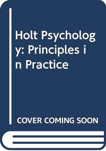 Book Holt Psychology: Principles in Practice free