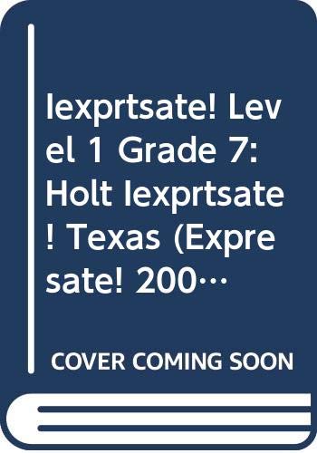Book ¡Exprésate! Texas: Student's Edition CD-ROM Level 1 2006 free
