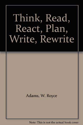 Book Think, read, react, plan, write, rewrite: TRRPWR free