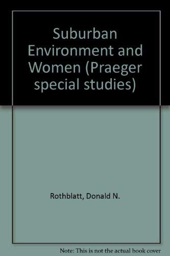 Book The suburban environment and women free