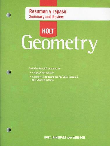 Book Holt Geometry © 2007: Resumen y repaso (Summary and Review) free