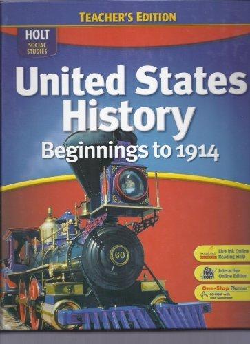 Book United States History: Teacher Edition Beginnings to 1914 2007 free