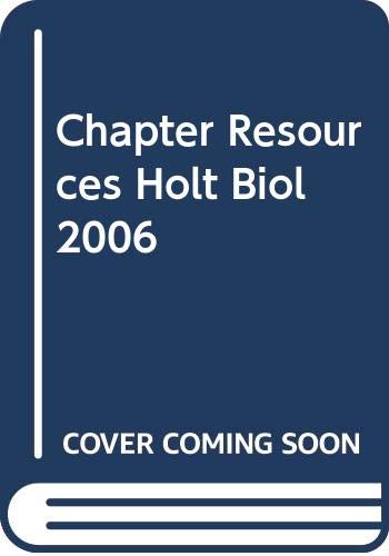 Book Chapter Resources Holt Biol 2006 free
