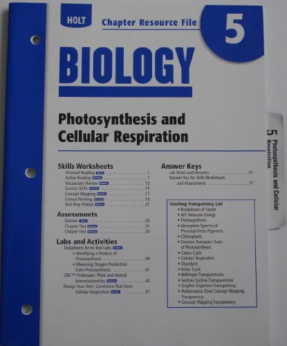 Book Ch Res File #5 Holt Biol 2006 free