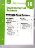 Book Holt Environmental Science: Chapter Resource File Chapter 16: Mining and Mineral Mixtures free