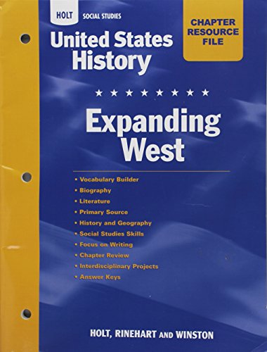 Book Crf Expanding West Hss: Us Hist 2006 (Holt United States History) free