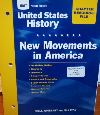 Book Crf New Mvmnts/Am Hss: Us Hist 2006 (Holt United States History) free