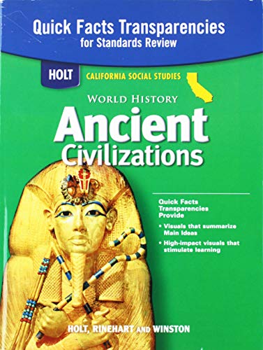 Book Holt World History Ancient Civilizations California: Quick Facts Transparencies Grades 6-8 free