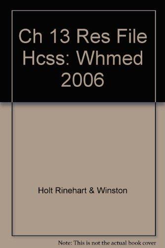 Book Holt World History California: Chapter 13 Resource File Grades 6-8 Medieval and Early Modern Times free