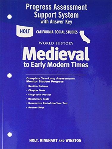 Book Holt World History California: Program Assessment System With Answer Key Grades 6-8 Medieval Times free