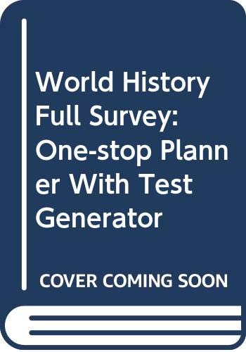 Book World History Full Survey: One-Stop Planner® CD-ROM with Test Generator free