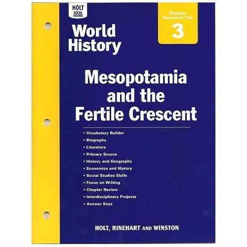 Book Ch 3 Res File Hss: Wh 2006 (Holt World History) free