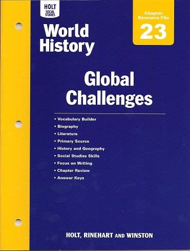 Book Ch 23 Res File Hss: Wh 2006 (Holt World History) free