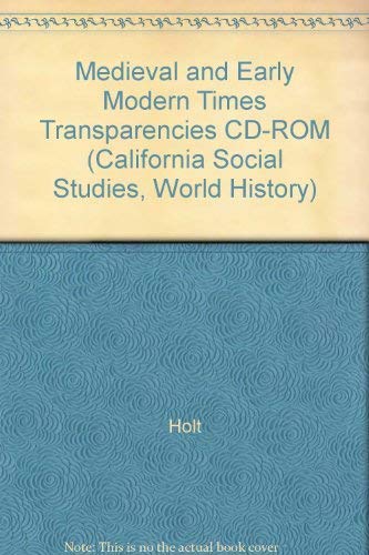 Book Holt World History California: Transparencies CD-ROM Grades 6-8 Medieval Times free