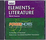 Book Elements of Literature: PowerNotes Lesson Presentation CDROM Grade 9 Third Course free