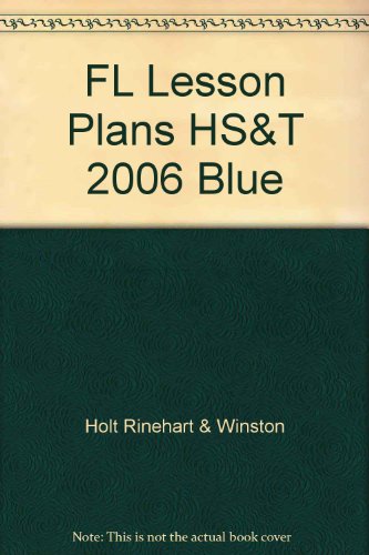 Book Fl Lesson Plans Hs&t 2006 Blue free