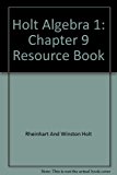Book Ch 9 Res Bk W/ans Alg 1 2007 free