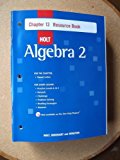 Book Holt Algebra 2: Resource Book With Answers: Chapter 13 free