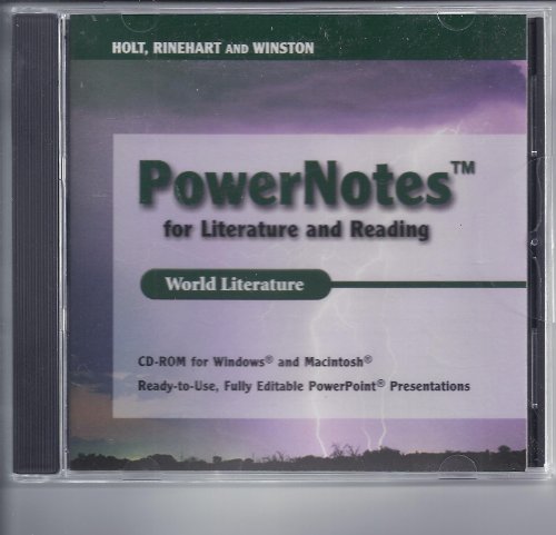 Book Elements of Literature: PowerNotes for Literature and Reading CD-ROM World Literature free