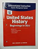 Book Holt United States History: Differentiated Instruction Teacher Management System Grades 6-8 Beginnings to 1877 (United States History: Beginnings to 1877) free