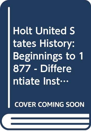 Book United States History: Beginnings to 1877: Differentiate Instruction Modified Worksheets & Tests CD w/Answer Key free