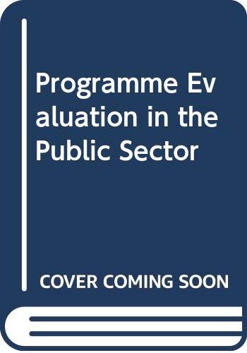 Book Program evaluation in the public sector free