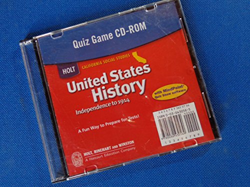 Book Holt United States History: Quiz Game CD-ROM Grades 6-8 Beginnings to 1914 free