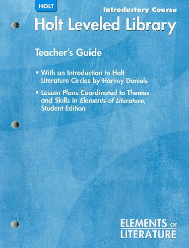 Book Elements of Literature: Teacher Guide Introductory Course free