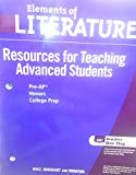 Book Elements of Literature, 2nd Course, Grade 8: Resources for Teaching Advanced Students, Includes Pre-AP Honors College Prep free