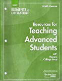Book Resources for Teaching Advanced Students Elements of Literature Sixth Course, Grade 12 free