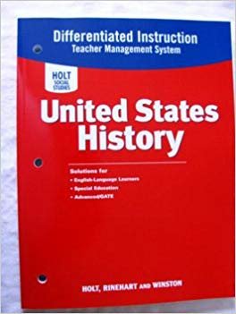 Book Differentiated Instruction Teacher Management System: Holt United States History free