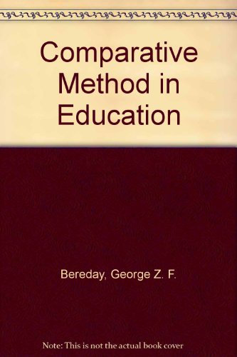 Book Comparative Method in Education. free