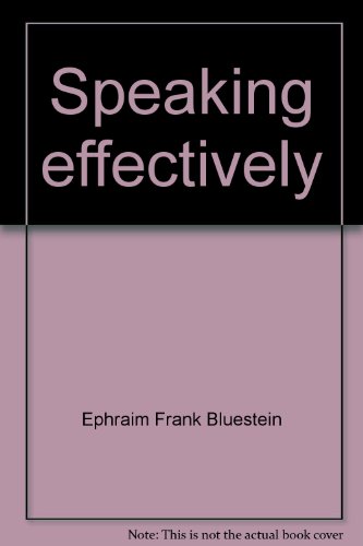Book Speaking Effectively free