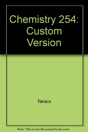 Book Chemistry 254: Custom Version free
