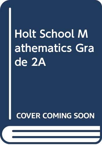 Book Holt School Mathematics Grade 2a free