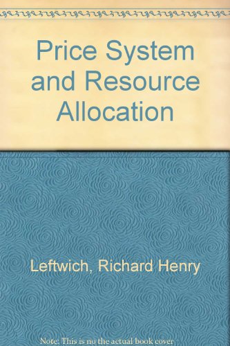 Book The price system and resource allocation free