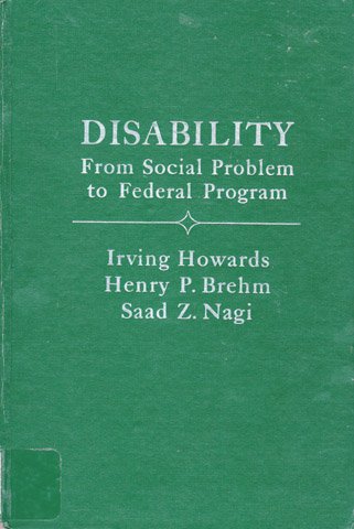 Book Disability, from social problem to federal program free