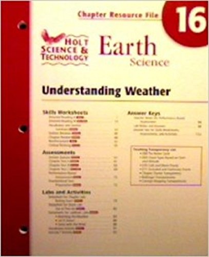 Book Earth Science: Understanding Weather (chapter Resource File, No.16) free