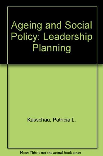 Book Aging And Social Policy: Leadership Planning free