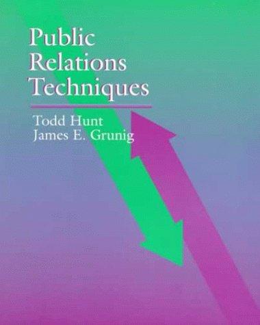 Book Public Relations Techniques free