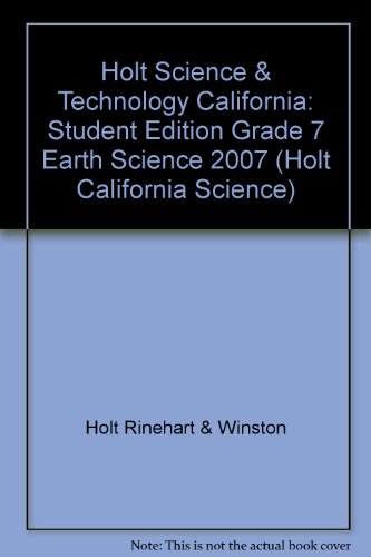 Book Holt Science & Technology: Spanish Student Edition Grade 6 Earth Science 2007 free